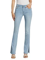 Split-Hem Boot-Cut Jeans