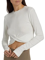 Daisy Jersey Long-Sleeve Top