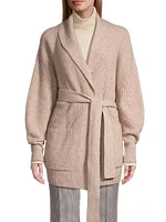 Sawyer Rib-Knit Wool-Blend Shawl Cardigan