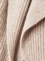 Sawyer Rib-Knit Wool-Blend Shawl Cardigan