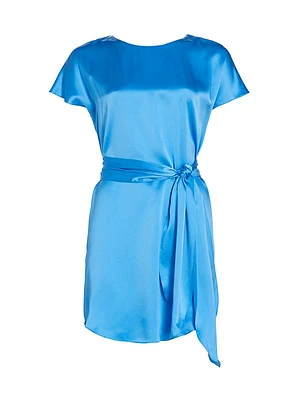 Lucita Silk Belted Minidress