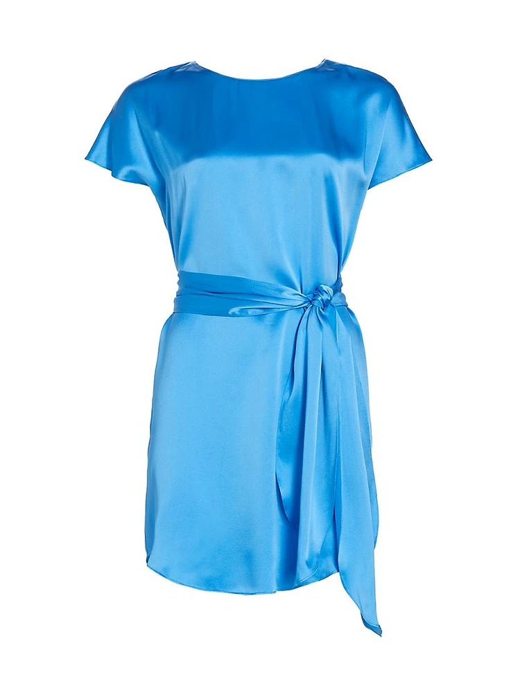 Lucita Silk Belted Minidress