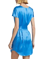 Lucita Silk Belted Minidress