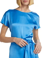 Lucita Silk Belted Minidress