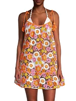 Imani Floral Cover-Up Minidress