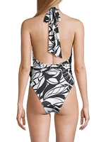 Raquel Palm Print One-Piece Swimsuit