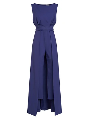 Demi Bateau Neck Walk-Thru Jumpsuit