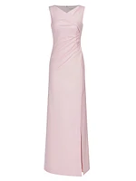 Nicolette V-Portrait Neck Gown