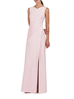 Nicolette V-Portrait Neck Gown