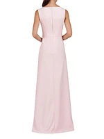 Nicolette V-Portrait Neck Gown