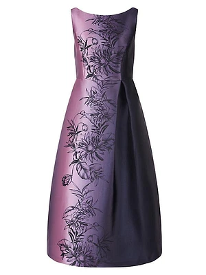 Larkin Ombré Floral Cocktail Dress