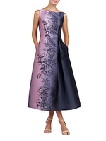 Larkin Ombré Floral Cocktail Dress