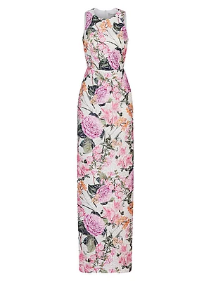 Briar Floral Lace Column Gown