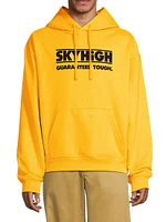 Construction Logo Cotton Hoodie