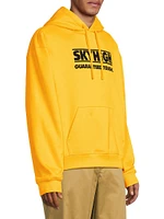 Construction Logo Cotton Hoodie