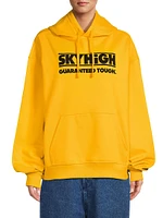 Construction Logo Cotton Hoodie