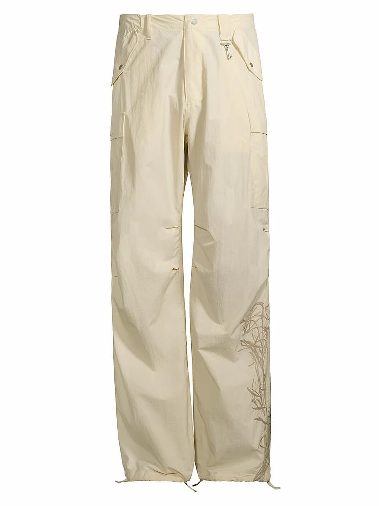 Field Of View Desert Marigold Embroidered Cargo Pants