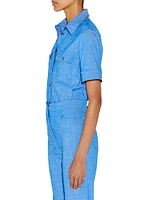 Vesper Stretch Denim Poplin Shirt