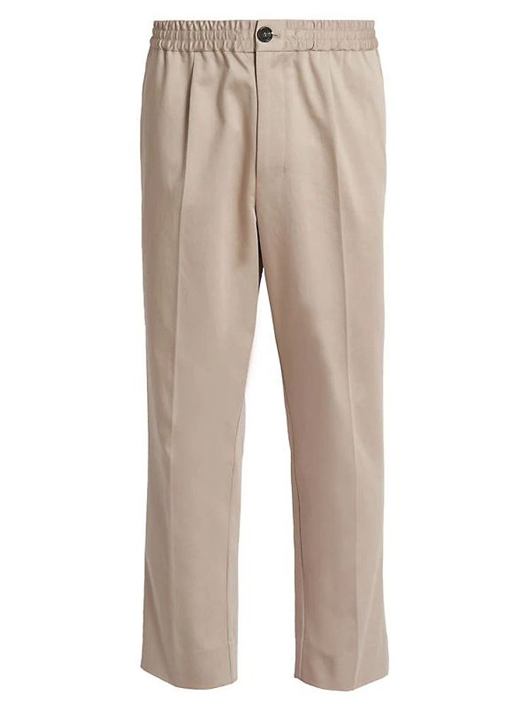 Cotton Crease-Front Pants