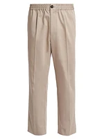 Cotton Crease-Front Pants