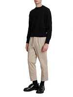 Cotton Crease-Front Pants