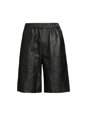 Leather Bermuda Shorts