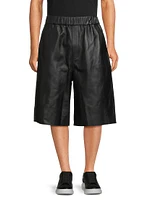 Leather Bermuda Shorts