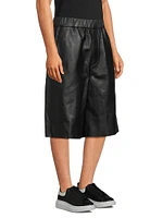 Leather Bermuda Shorts