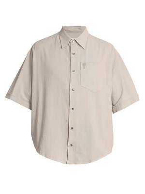 Boxy Fit Short-Sleeve Shirt