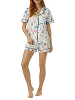 Just Married Boxer Short-Sleeve Pajama Set