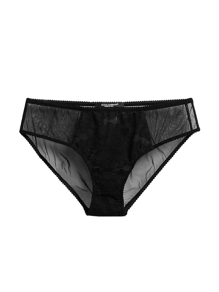 Mesh Silk Brief Panty