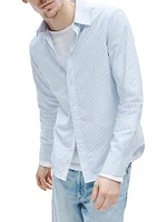 Tomlin Pinstriped Cotton Oxford Shirt