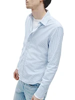 Tomlin Pinstriped Cotton Oxford Shirt