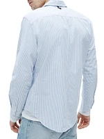 Tomlin Pinstriped Cotton Oxford Shirt