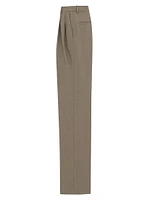 High-Waisted Pants Wool