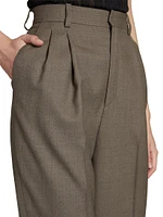 High-Waisted Pants Wool