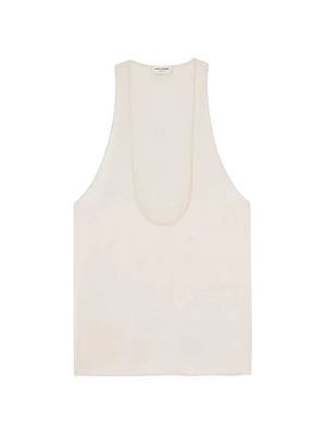 Tank Top Silk Satin Crepe