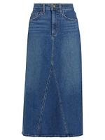 The Tulie Denim Midi-Skirt