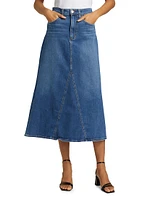 The Tulie Denim Midi-Skirt