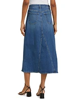 The Tulie Denim Midi-Skirt