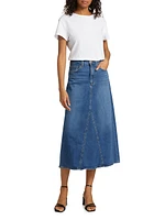 The Tulie Denim Midi-Skirt