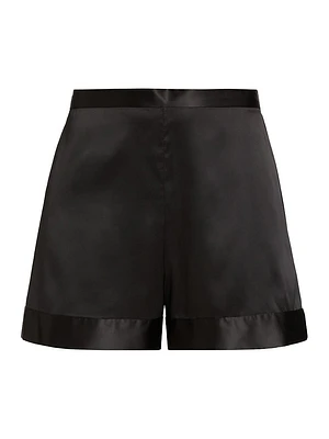 Glamour Stretch Satin Sleep Shorts