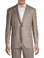 Siena Herringbone Wool & Silk-Blend Two-Button Sport Coat