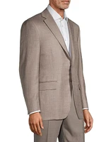 Siena Herringbone Wool & Silk-Blend Two-Button Sport Coat