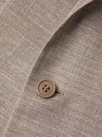 Siena Herringbone Wool & Silk-Blend Two-Button Sport Coat