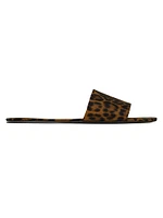 Carlyle Slides Leopard Grosgrain