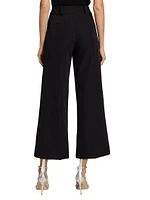 Wide-Leg Cropped Pants