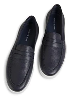 Ellis Grained Leather Loafers