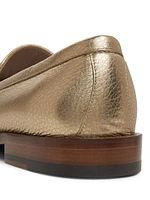 Perry Metallic Leather Loafers