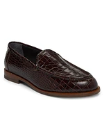 Ralone Embossed-Leather Loafers